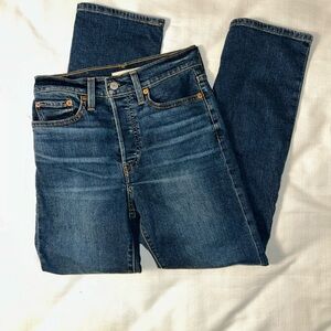 Levi’s Wedgie Straight Jeans Size 27 High Rise Vintage Fit Denim